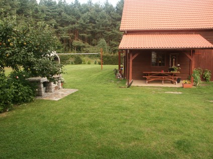 Ferienhaus Resthof Wolin - Terrasse Grill